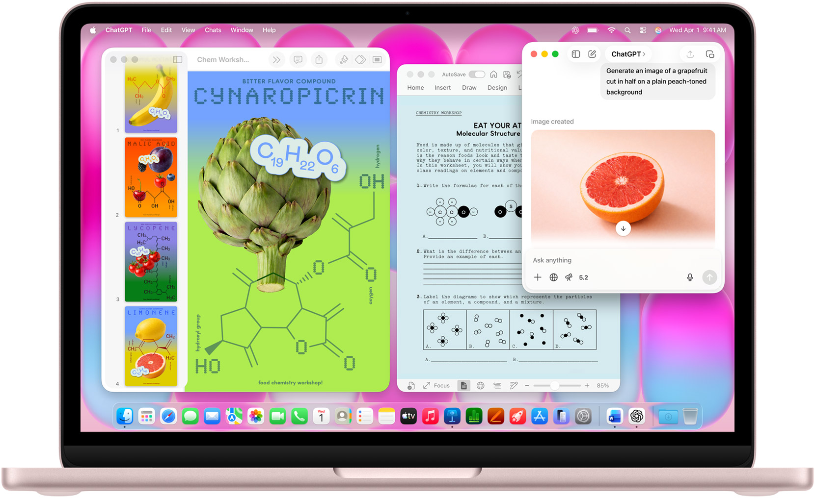 Placeholder laptop image showing several Mac apps.